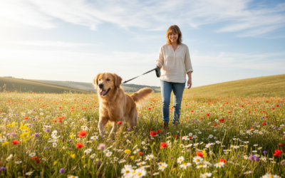 Procházka se psem po rozkvetlých loukách – rizika i radosti