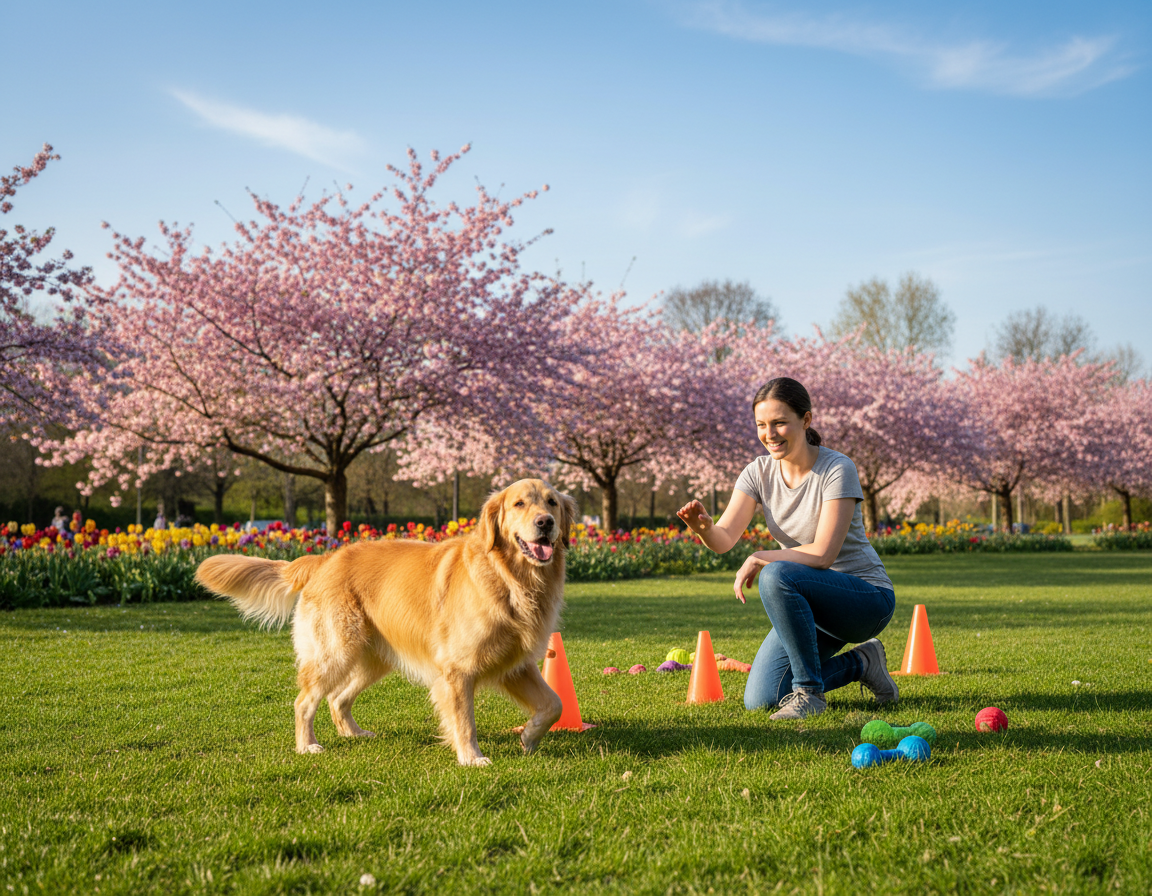 pes jaro tréninková sezóna