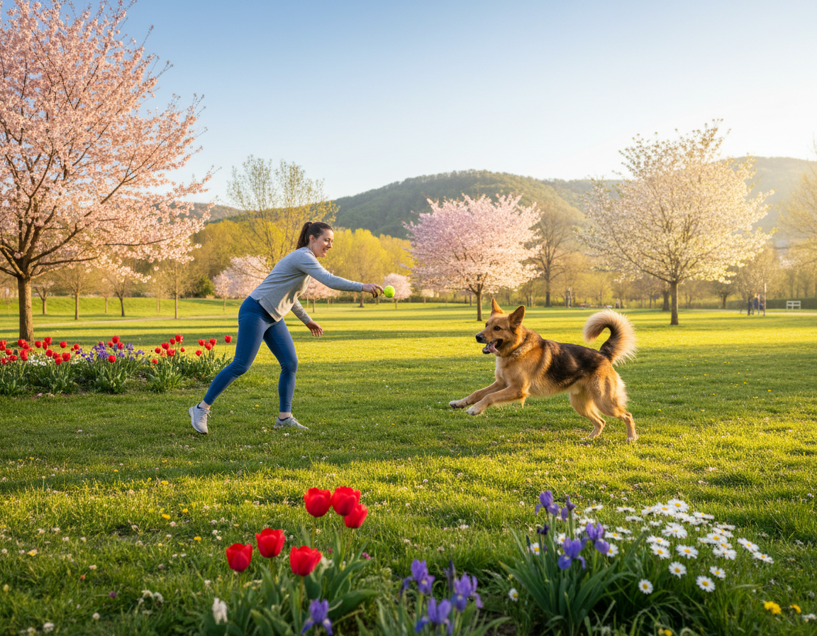 pes jaro venkovní sport