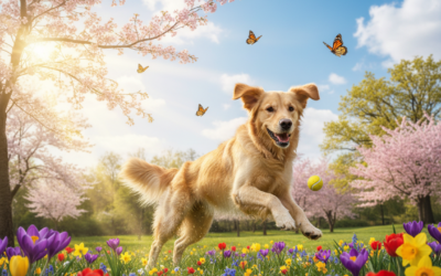 Jarní změny počasí a chování tvého psa