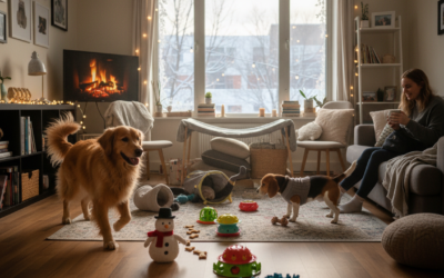 Kreativní aktivity pro psy i v malém bytě během zimy