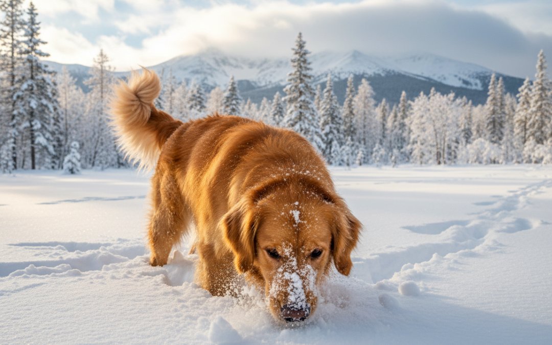 Čich pod sněhem – proč je to pro psa tak vzrušující?