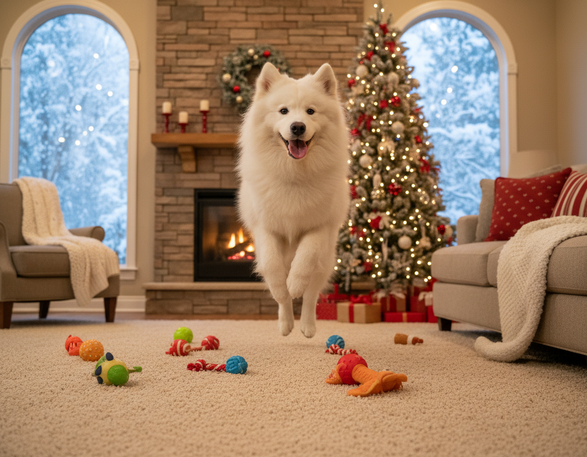 pes zima kontrola nadměrného pohybu