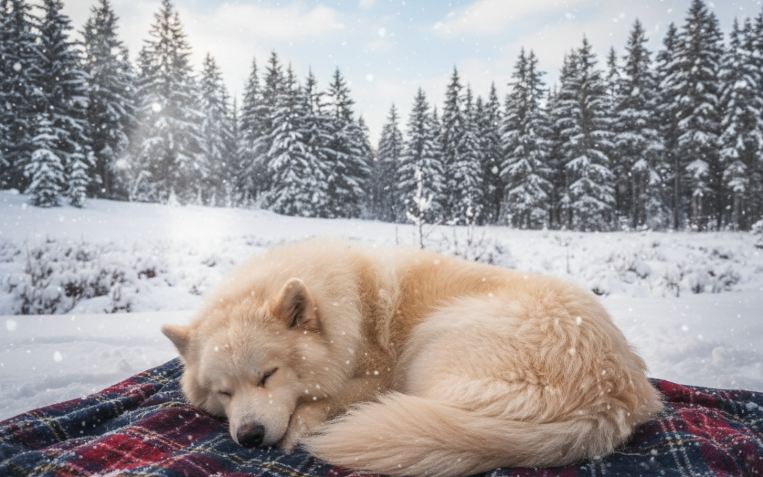 Zimní odpočinek – kolik by měl pes spát?