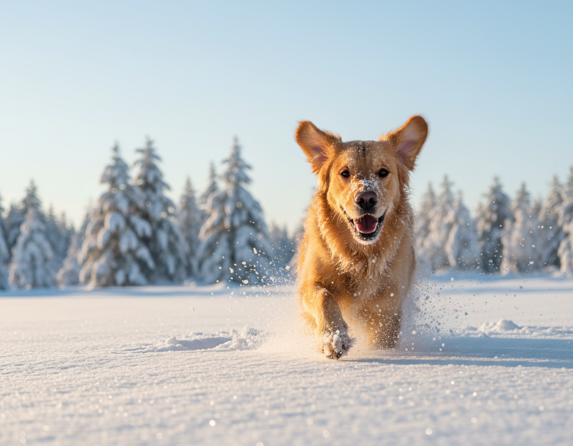 pes-zima-snizovani-stresu-pohybem pes zima snižování stresu pohybem