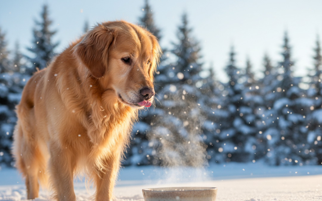 Proč je správná teplota pitné vody v zimě pro psa důležitá?
