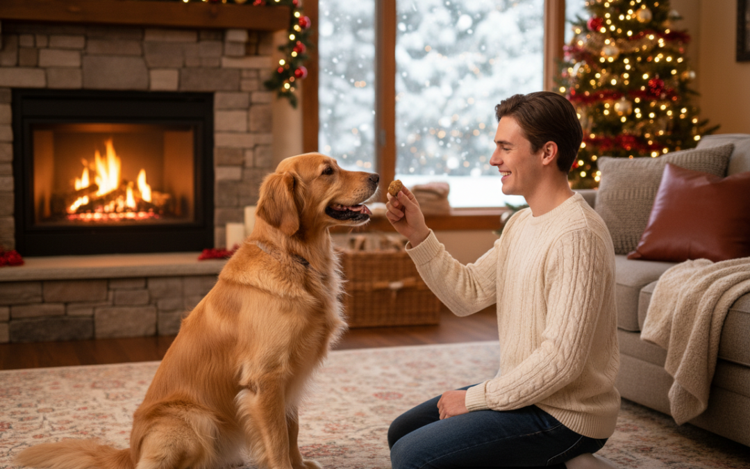 Učení triků v obýváku – zabav psa i v zimě