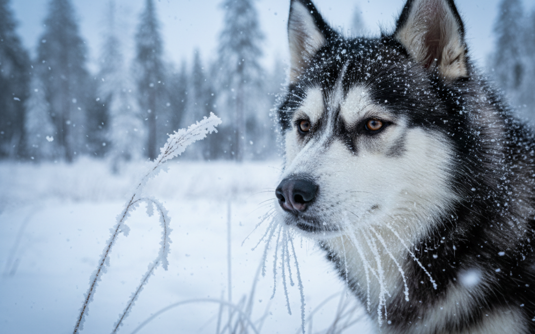 Vdechování studeného vzduchu – jak působí na psa v zimě?