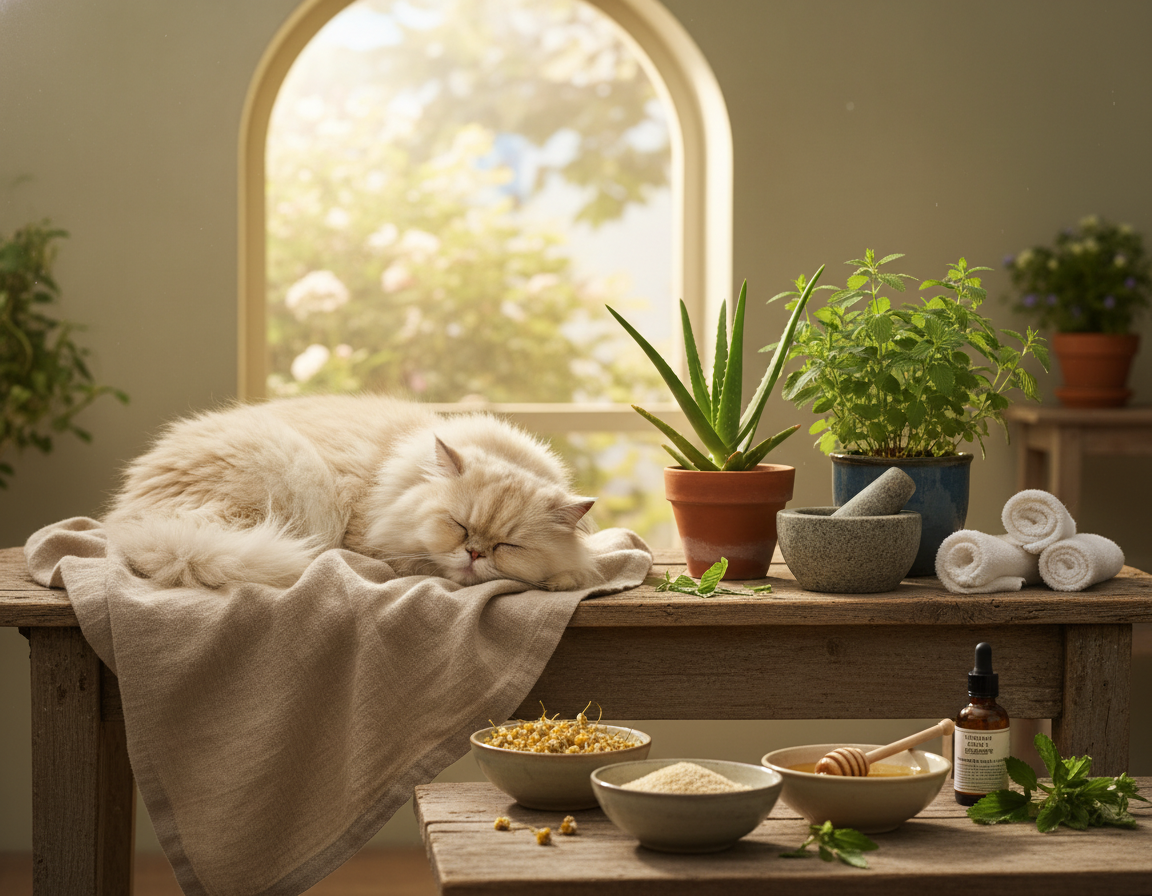 přírodní léčba alergií u kočky