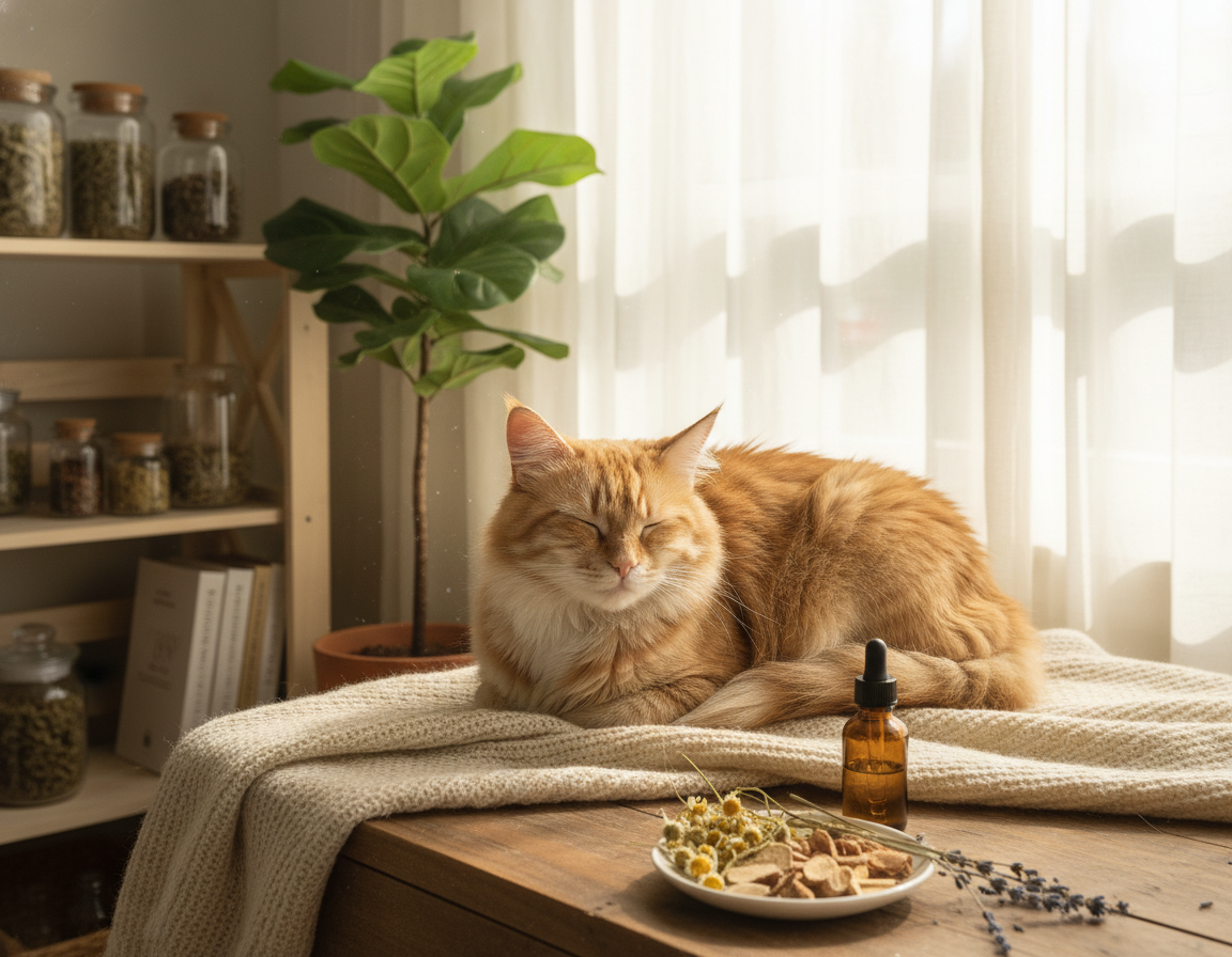 přírodní tlumení bolesti u kočky