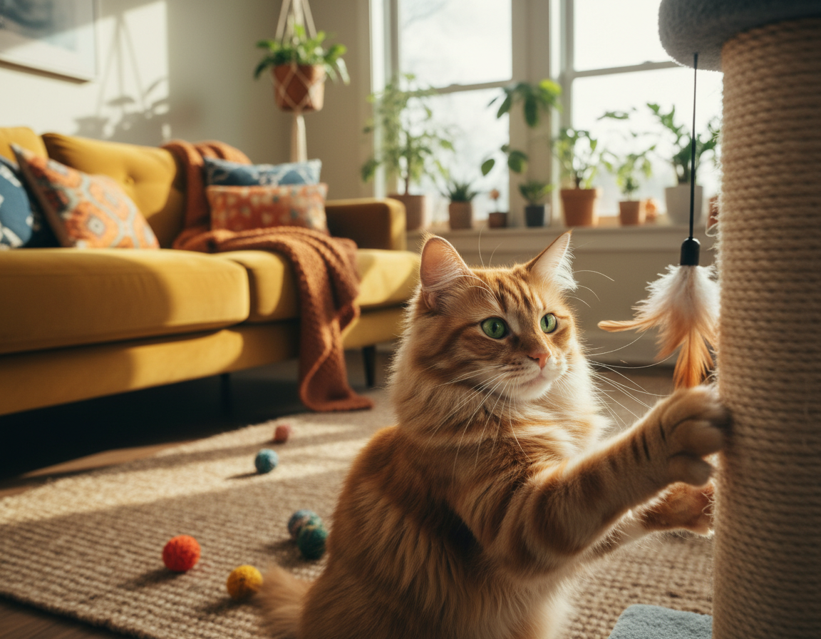 přizpůsobení kočky novým situacím