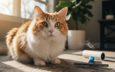 Kočičí blog 18 Sezónní línání kočky – Vše, co o tom potřebuješ vědět!