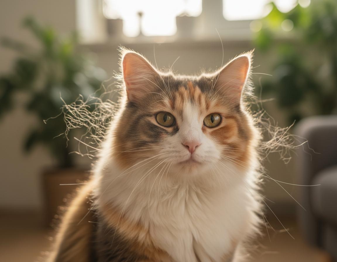 sezónní vypadávání srsti u koček