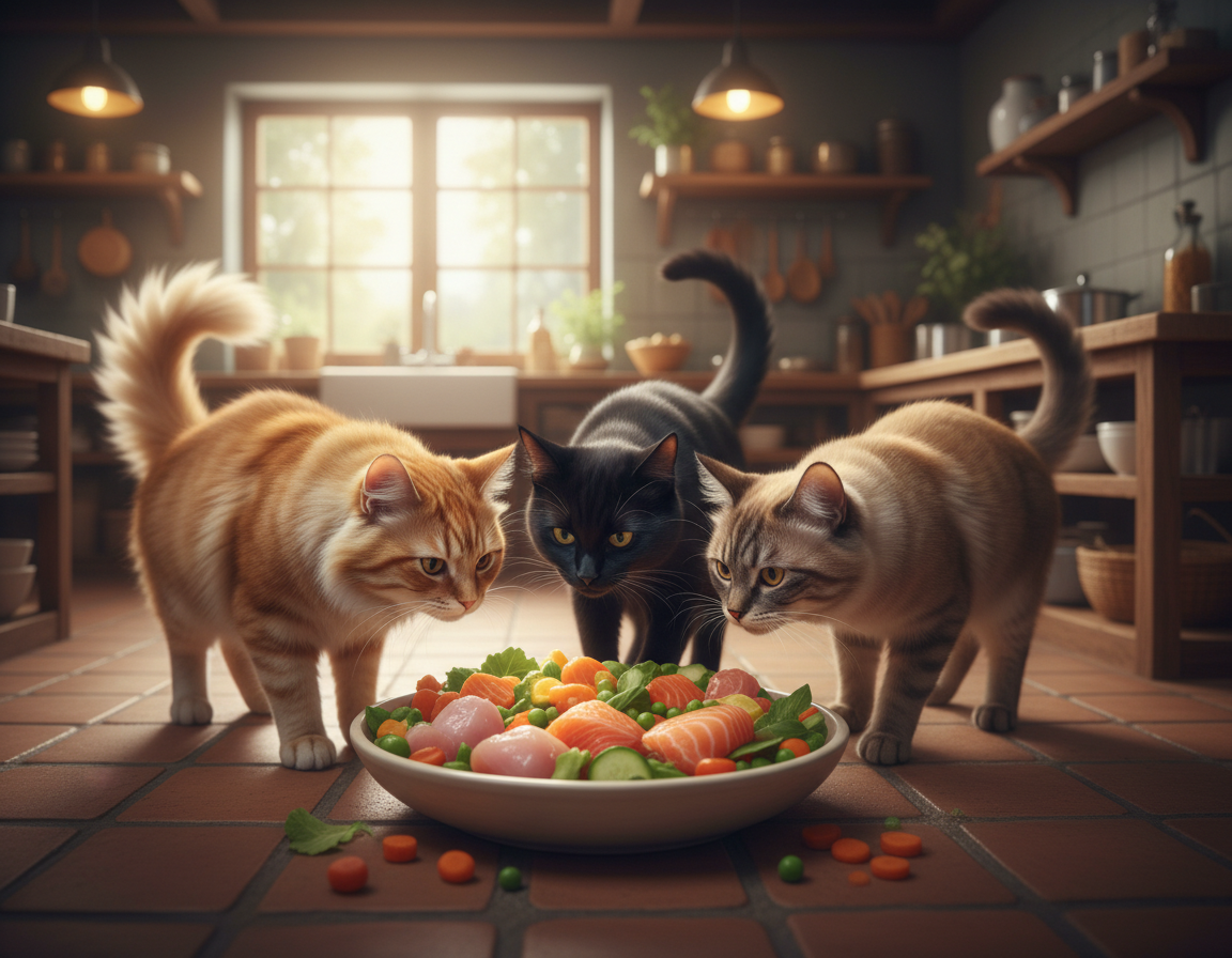 strava bohatá na vitamíny pro kočky