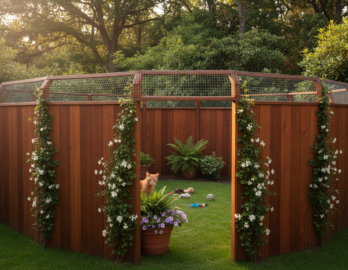 zabezpečení plotu proti úniku kočky