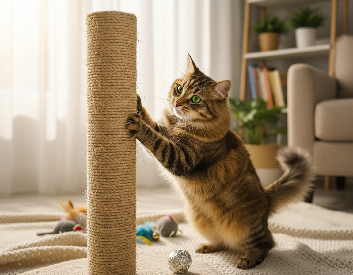 záměrné škrábání u kočky