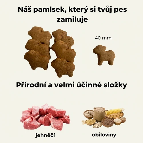 Friky hypoalergenní psí sušenky s jehněčím - 200 g 2 Friky hypoalergenní psí sušenky s jehněčím - 200 g - Obrázek 2