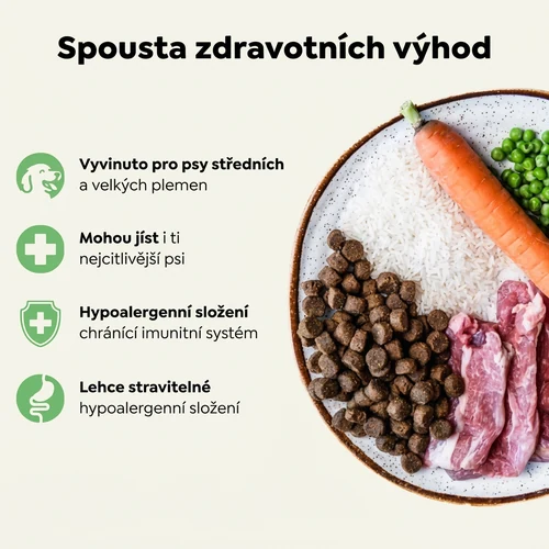 Ted hypoalergenní suché krmivo pro psy s jehněčím 3 Ted hypoalergenní suché krmivo pro psy s jehněčím - Obrázek 3