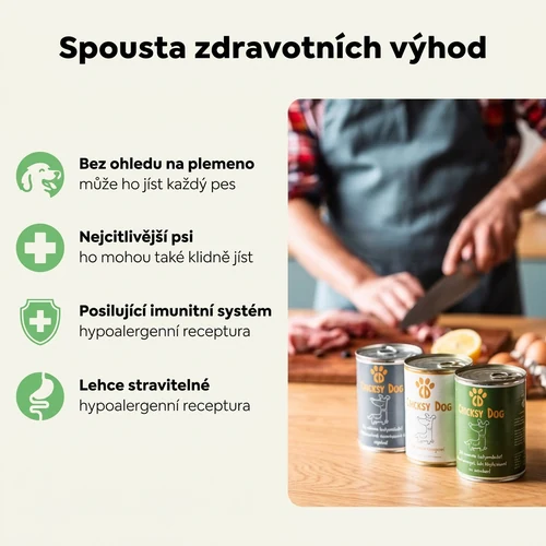 Ely hypoalergenní mokré krmivo pro psy s hovězím – 410 g 3 Ely hypoalergenní mokré krmivo pro psy s hovězím – 410 g - Obrázek 3