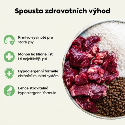 Oscar hypoalergenní suché krmivo pro psí seniory s hovězím 3 Oscar hypoalergenní suché krmivo pro psí seniory s hovězím - Obrázek 3
