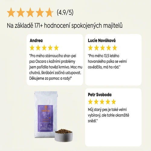 Oscar hypoalergenní suché krmivo pro psí seniory s hovězím 6 Oscar hypoalergenní suché krmivo pro psí seniory s hovězím - Obrázek 6