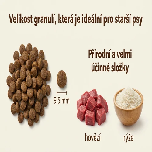 Oscar hypoalergenní suché krmivo pro psí seniory s hovězím 2 Oscar hypoalergenní suché krmivo pro psí seniory s hovězím - Obrázek 2
