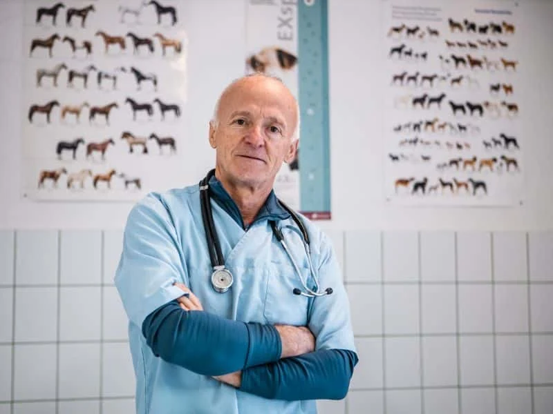 Veterinární lékař Dr. Petr Novák v ordinaci