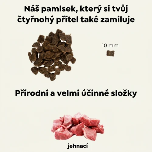Meatlover hypoalergenní „mini” pochoutkové kostky s jehněčím - „extra malé” - 100 g 2 Meatlover hypoalergenní „mini” pochoutkové kostky s jehněčím - „extra malé” - 100 g - Obrázek 2
