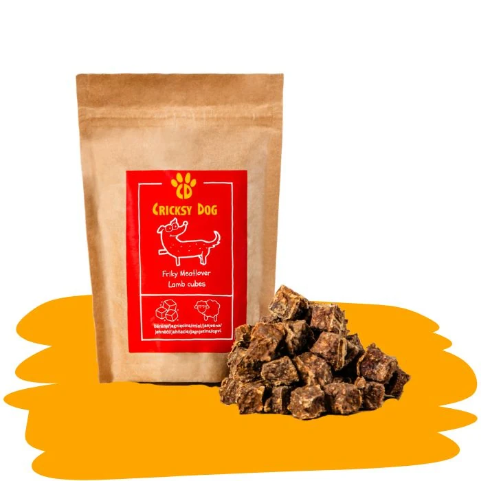 Friky Meatlover pochoutky z jehněčí - tyčinky (hypoalergenní) – 100 g 19 cz 2024 09 ML BK